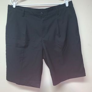 Adidas Pleated Front Black Golf Shorts Size 36